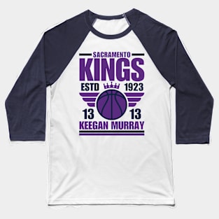 Sacramento Kings Murray 13 Basketball Retro Baseball T-Shirt